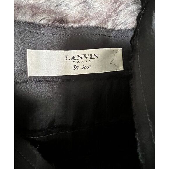 Lanvin Paris Ete Black Cocktail Party Dress Size 38 US 8 Alber Elbaz jewel - Picture 11 of 16